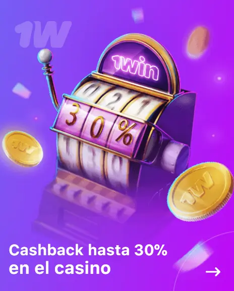 Cashback semanal de hasta el 30% en 1Win Casino