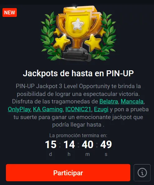 Pozo de hasta S/ 800000 de Pin Up