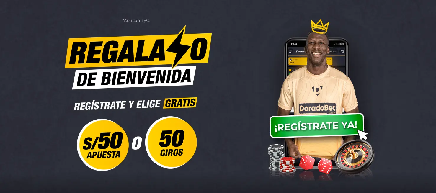 Regalo de bienvenida en Doradobet