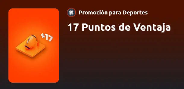 17 Puntos de Ventaja en Betano