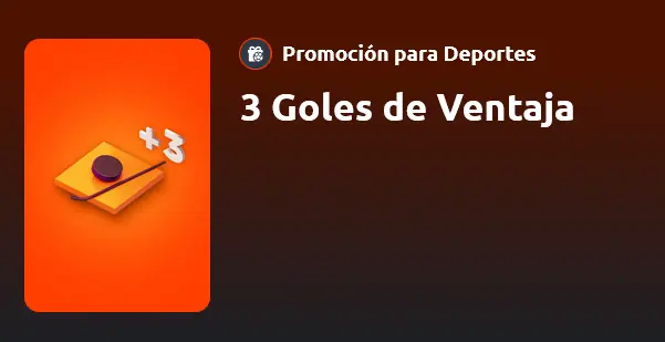 3 Goles de Ventaja en Betano