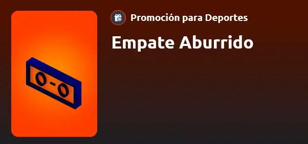Empate Aburrido en Betano