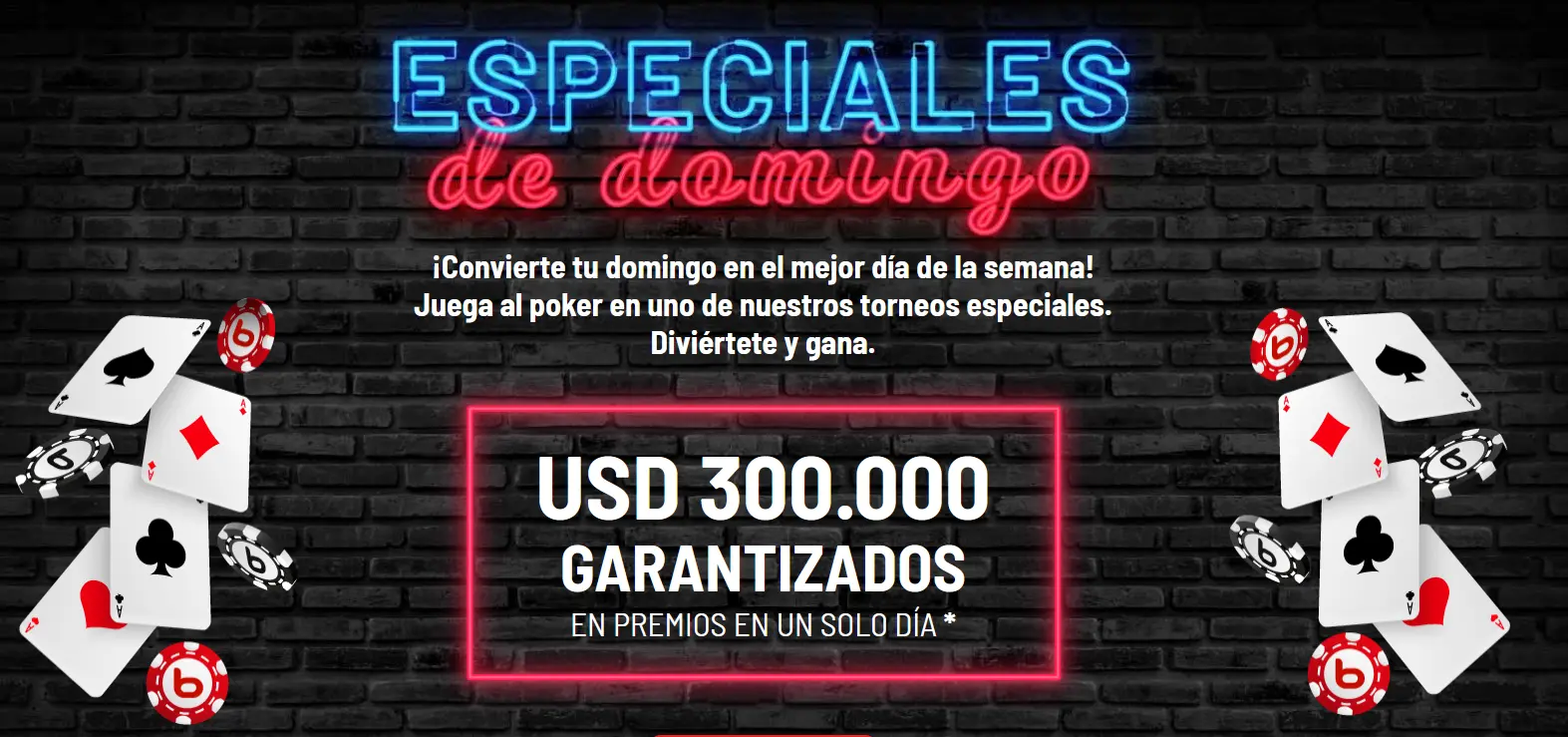 Juega al poker en los renovados Especiales de Domingo en Bodog