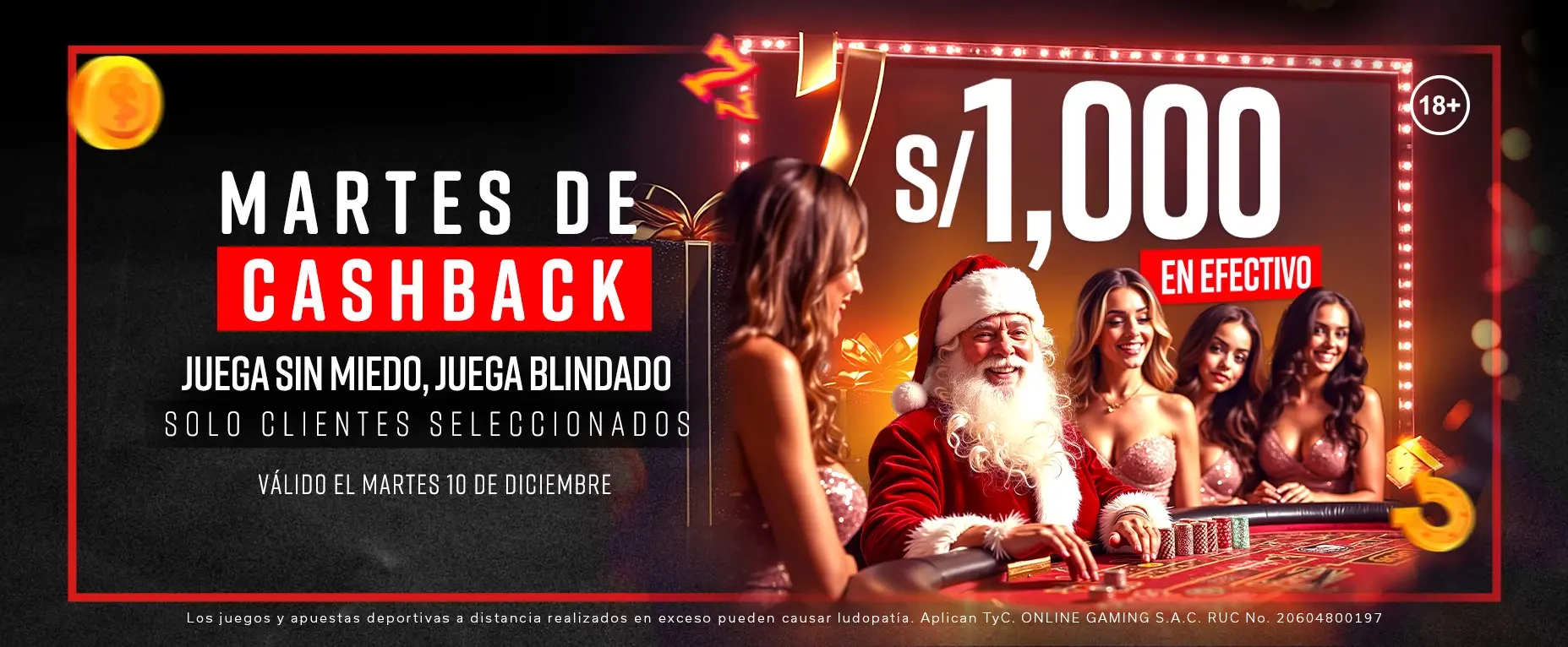 MARTES de CASHBACK en Solbet