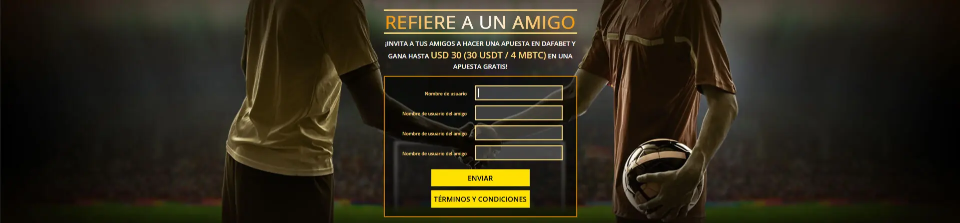 Refiere a un amigo en Dafabet